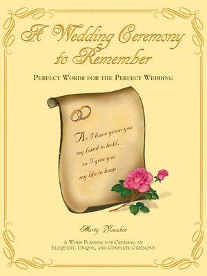 cover image of A Wedding Ceremony to Remember